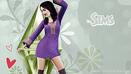 The Sims 10e Verjaardag wallpapers (PSP)