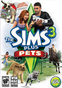 The Sims 3 Plus Pets packshot box art