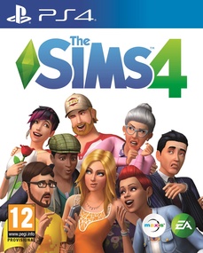 The Sims 4 on PS4 box art packshot