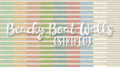 SNW Beachy Boat Striped Siding Walls