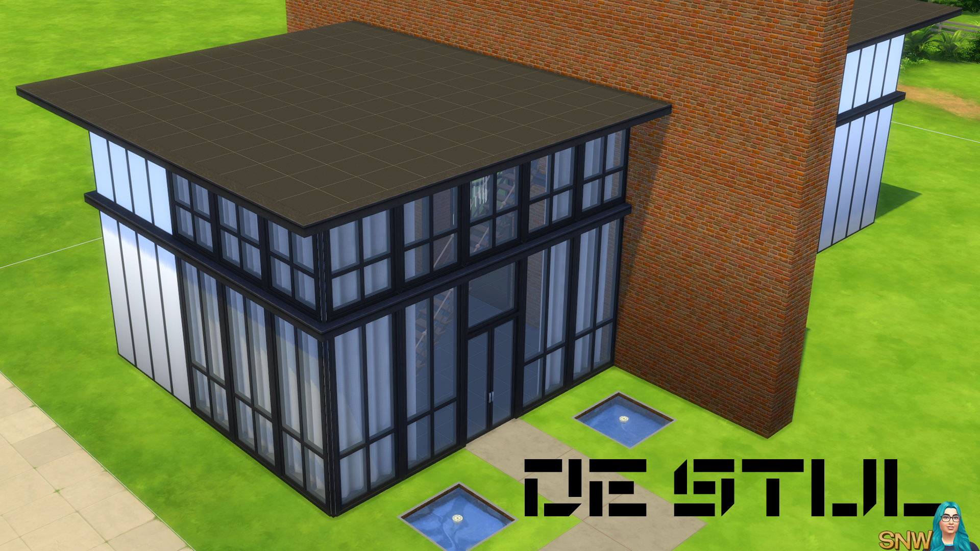 De Stijl Doors for The Sims 4