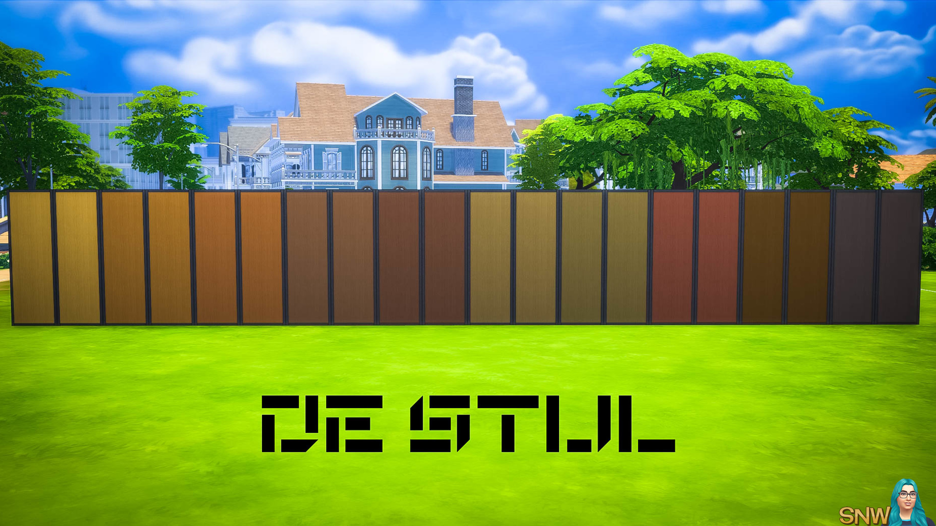 De Stijl Wooden Wall Panels (Full) #1