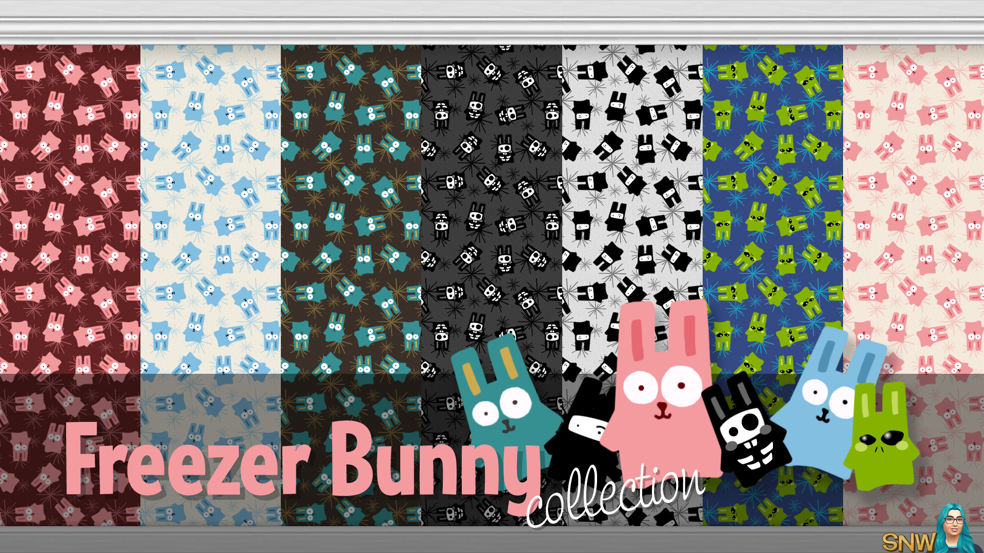 Freezer Bunny Collection: Big Bunnies/Starburst Wallpapers