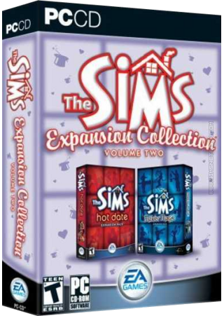 The Sims: Expansion Collection, volume two box art packshot