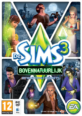 De Sims 3: Bovennatuurlijk box art packshot