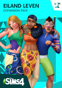 De Sims 4: Eiland Leven packshot cover box art