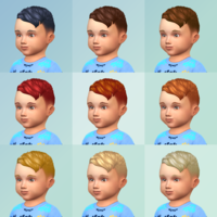 Sims 4 Toddler Stuff: Boys Hair