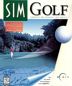 SimGolf Sim Golf packshot box art